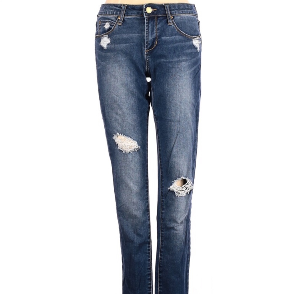 Articles of Society Dark Wash Distressed Jeans. 26